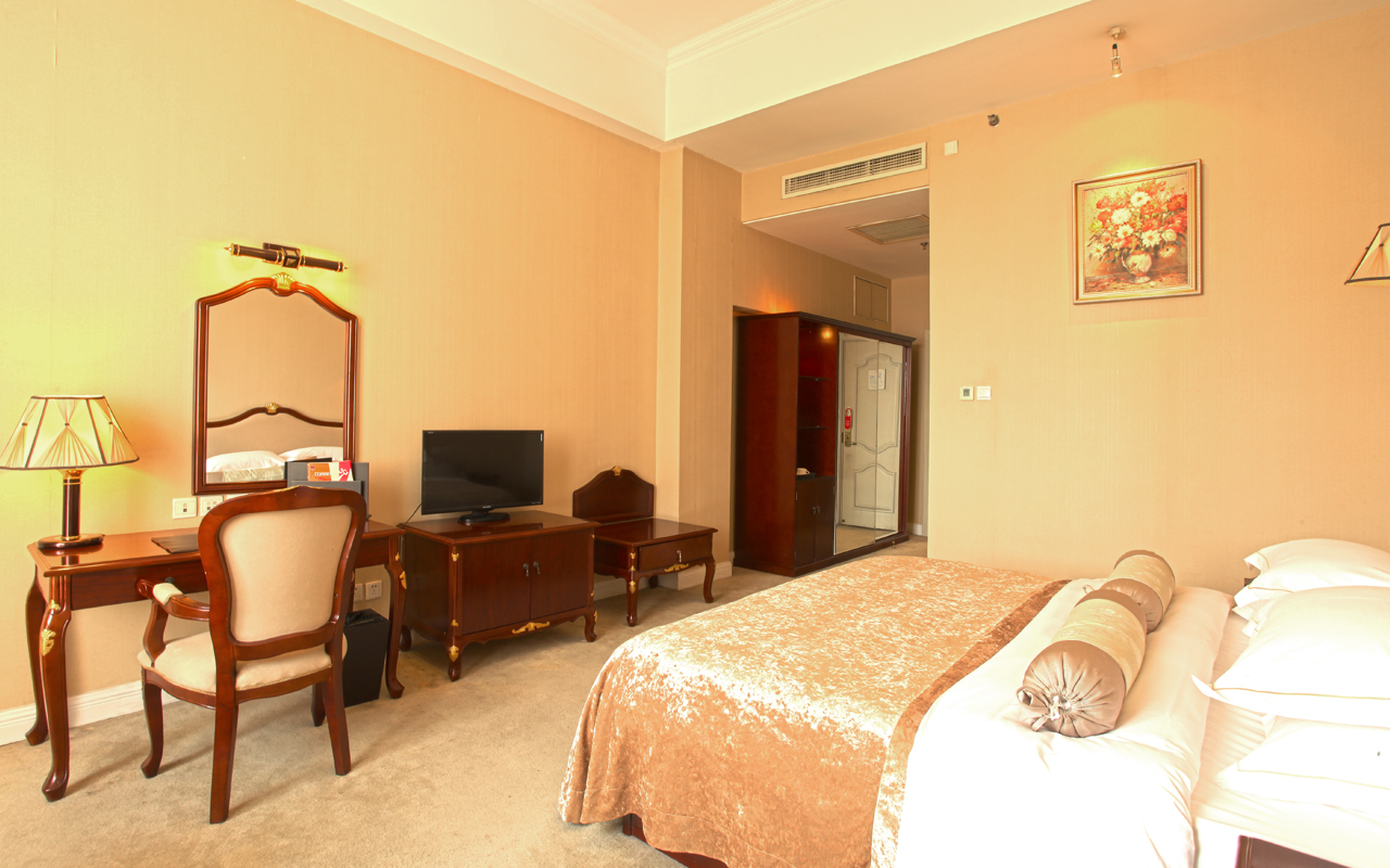 欧式复古城市景观大床房