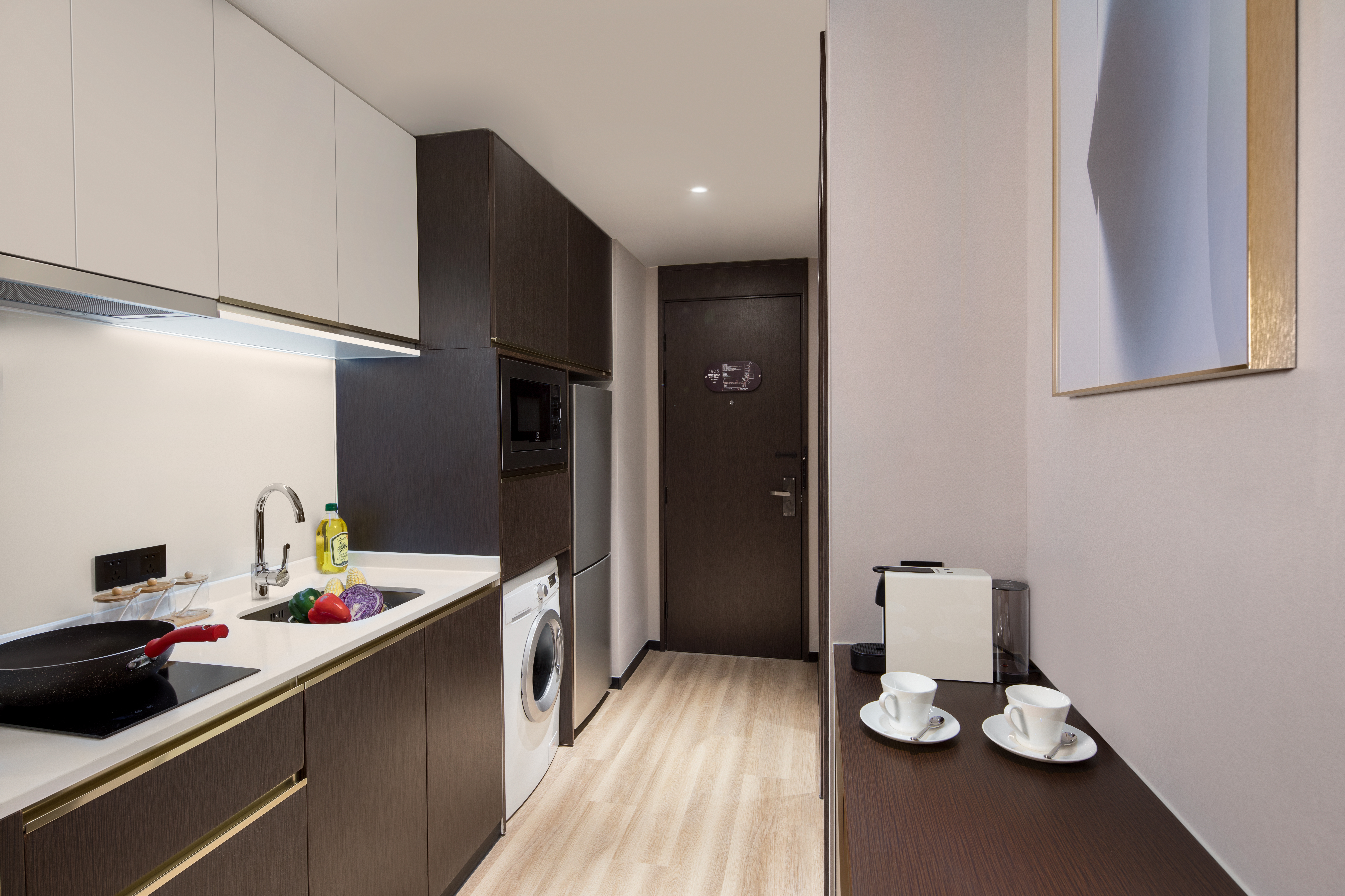 豪华单房公寓（洗烘机+冰箱+厨房+微波炉+可投屏）