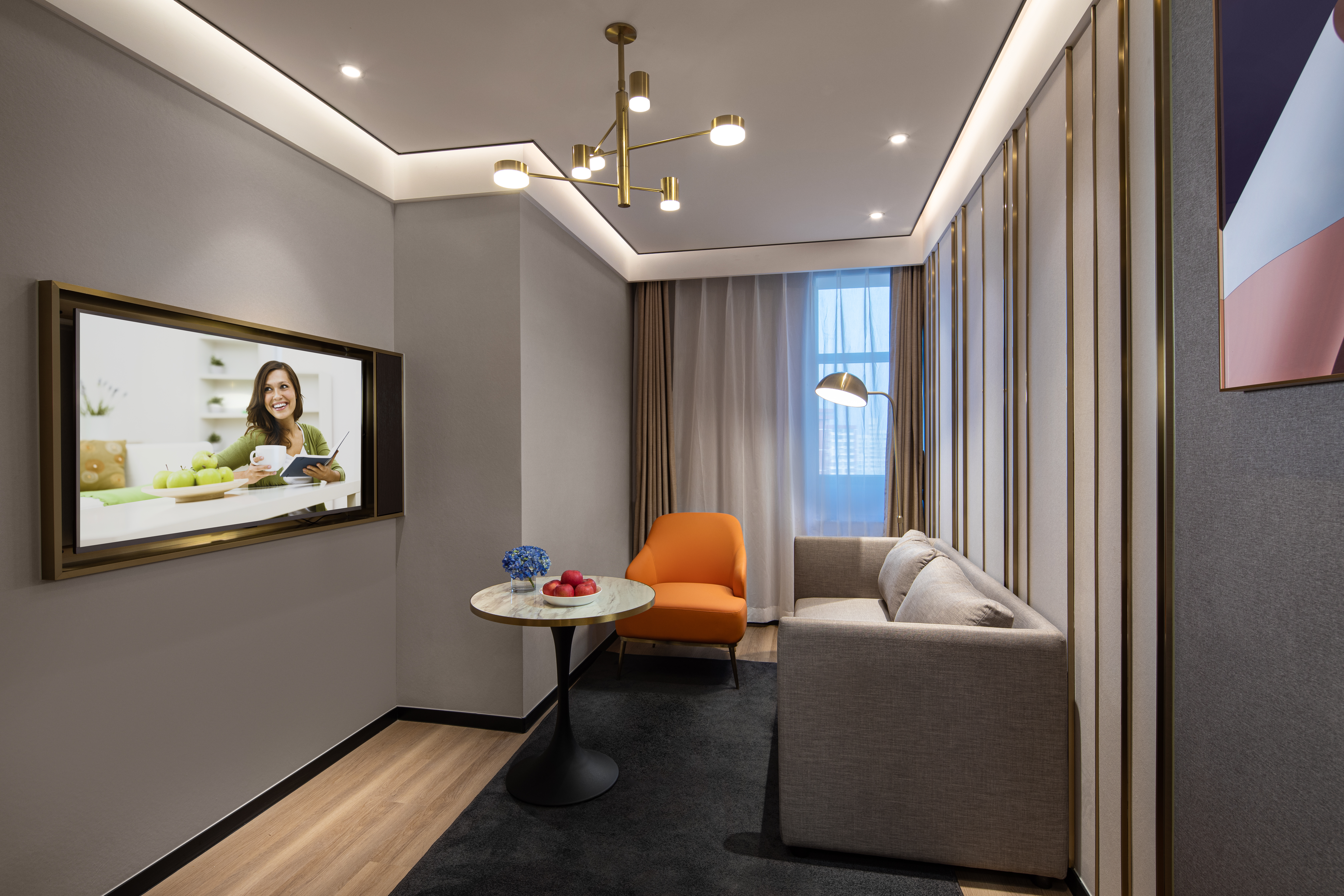 一房豪华套房（洗烘机+冰箱+厨房+微波炉+可投屏）