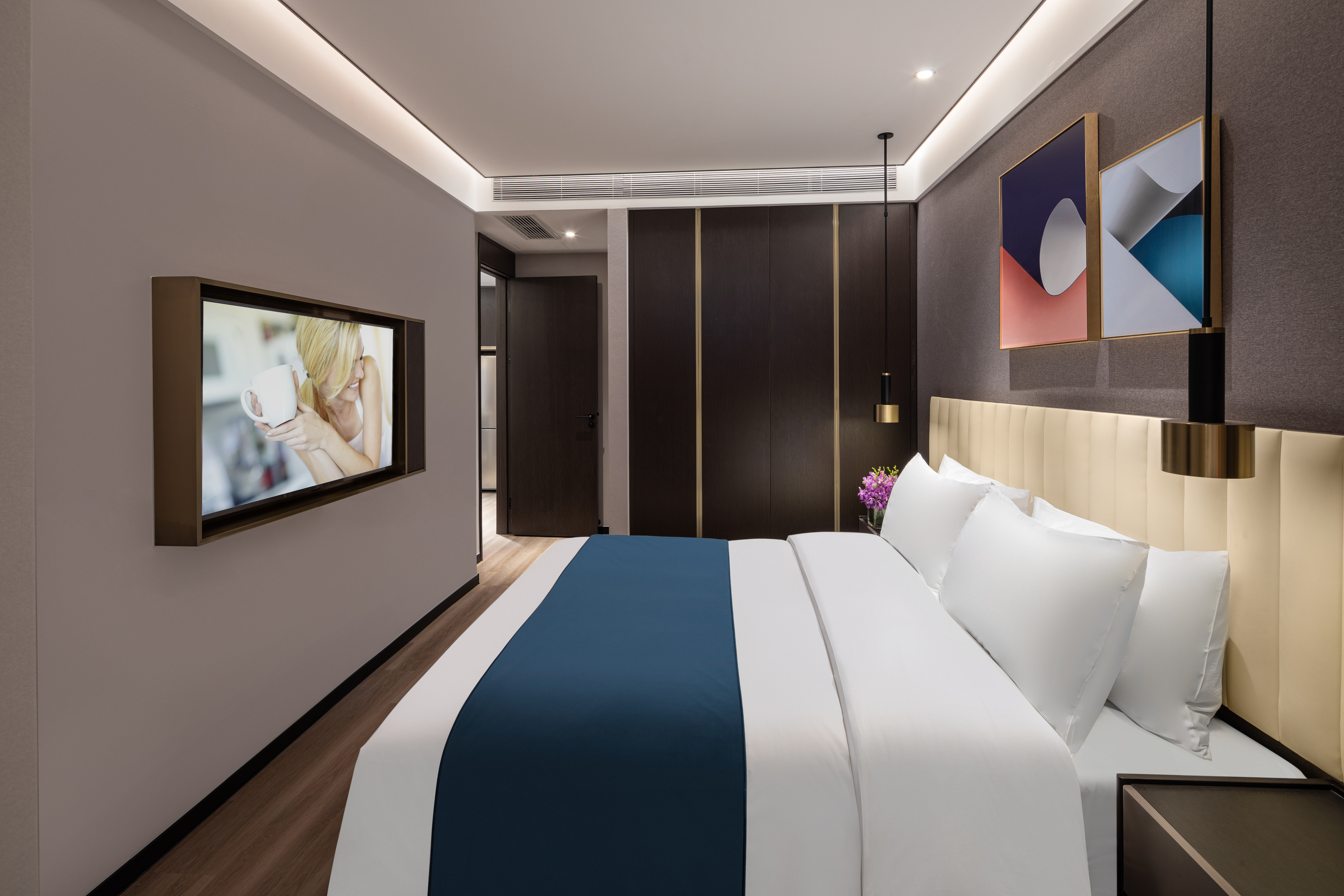 一房豪华套房（洗烘机+冰箱+厨房+微波炉+可投屏）