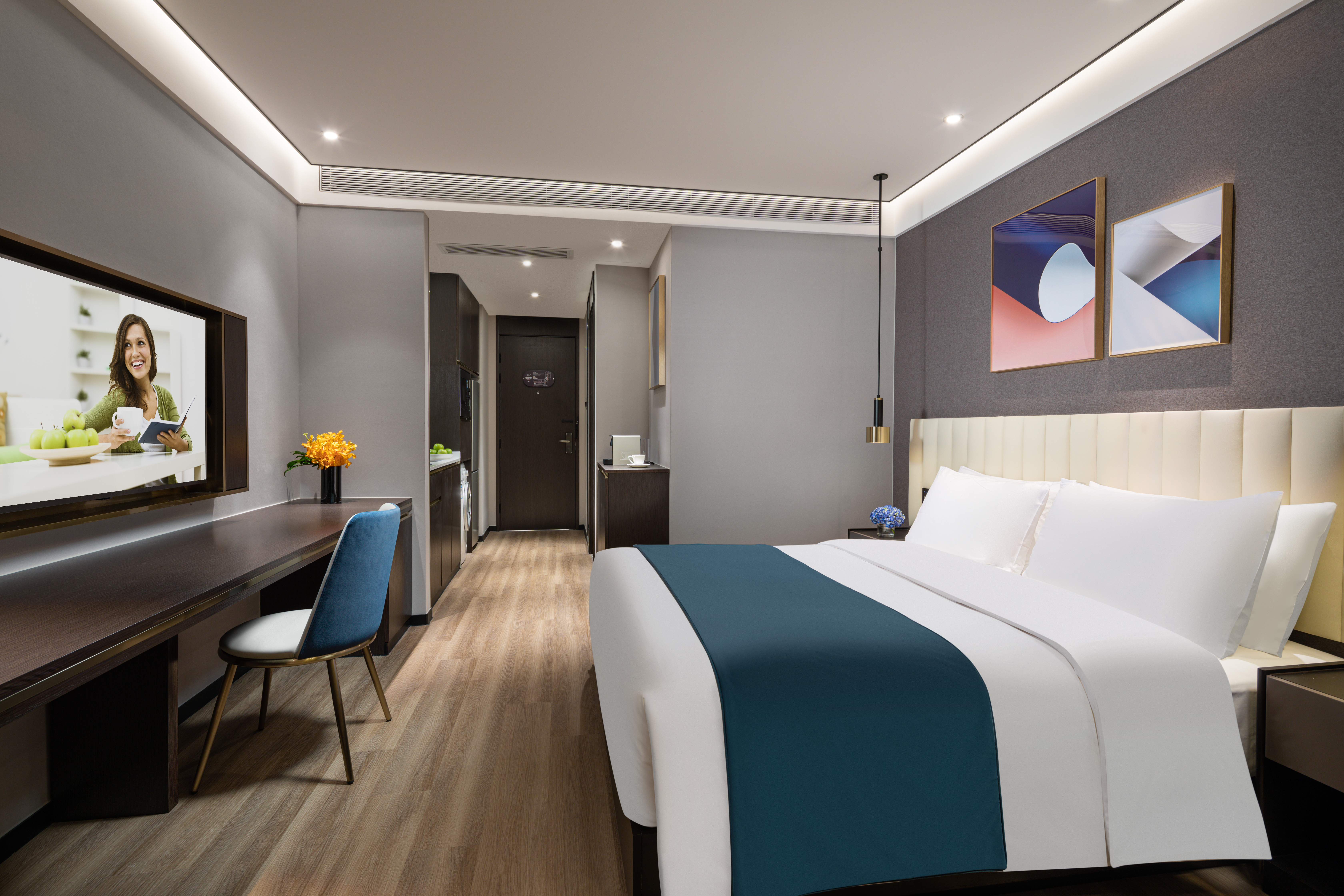 豪华大床房（洗烘机+冰箱+可投屏）