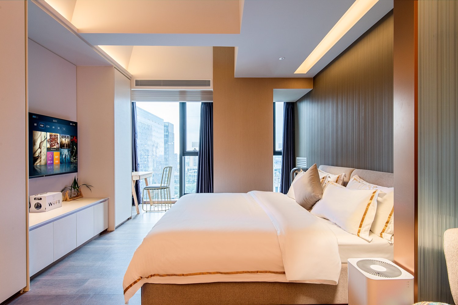 精英商务大床房（洗衣机+熨衣设备+咖啡机）