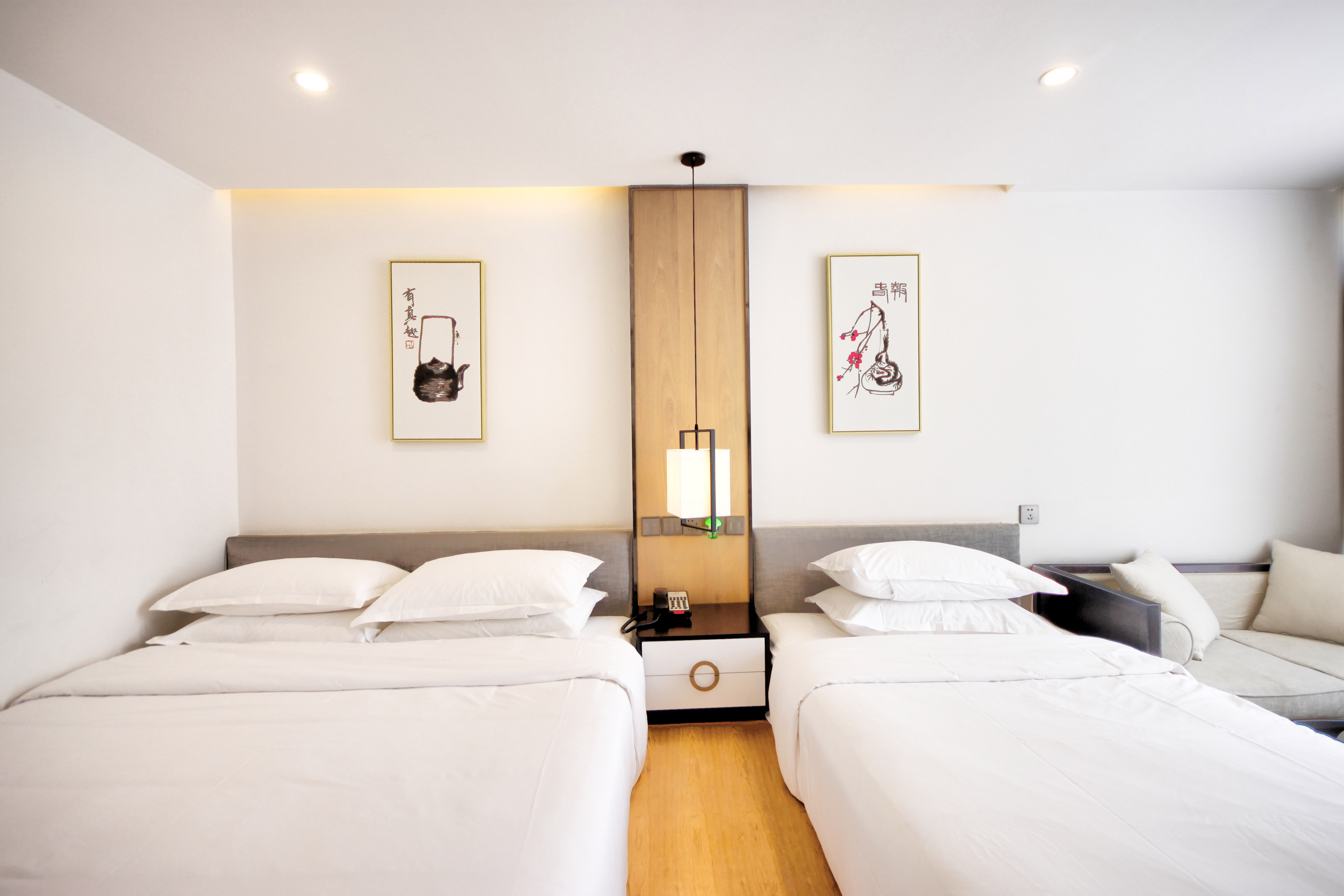 Countryside Impression Standard Room With Japanese-Style Tatami Large&Small Beds And Tub