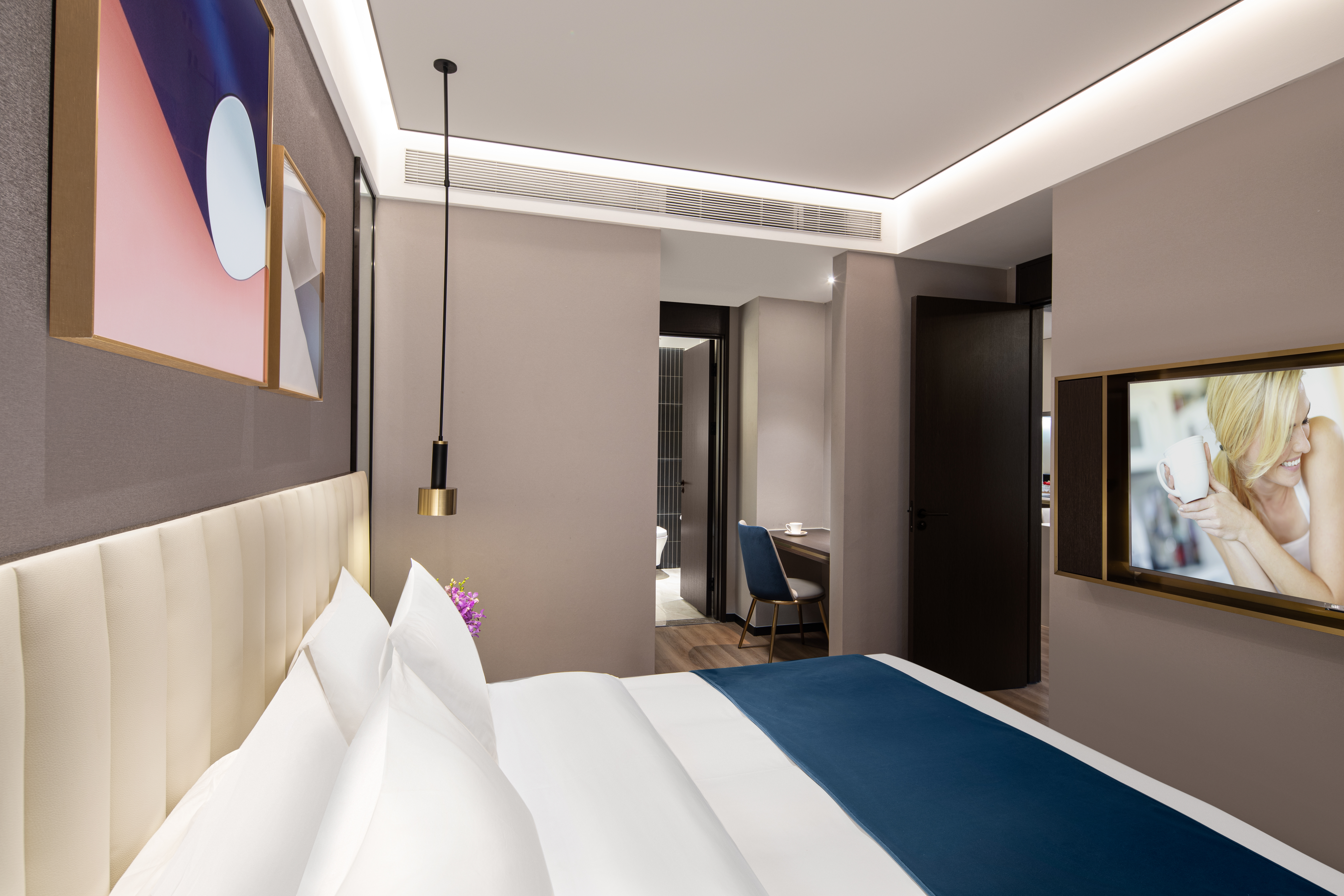 一房行政套房（洗烘机+冰箱+厨房+微波炉+可投屏）