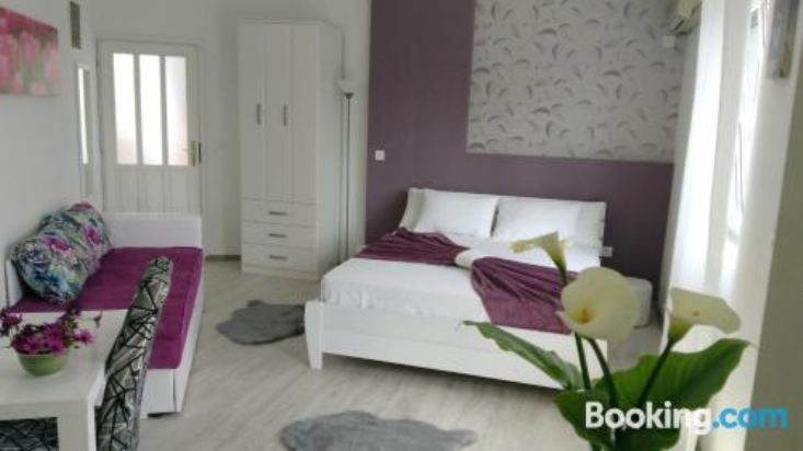 带露台的海景一室公寓