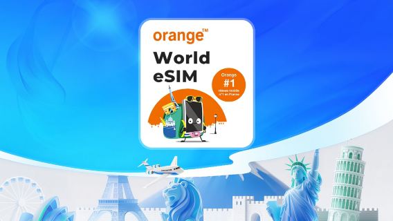 Orange World eSIM | 4G/LTE | 31-Tage-Datenpaket: 50 MB–20 GB | Sprachanrufe + SMS | Berechnung nach Kalendertagen | QR-Code