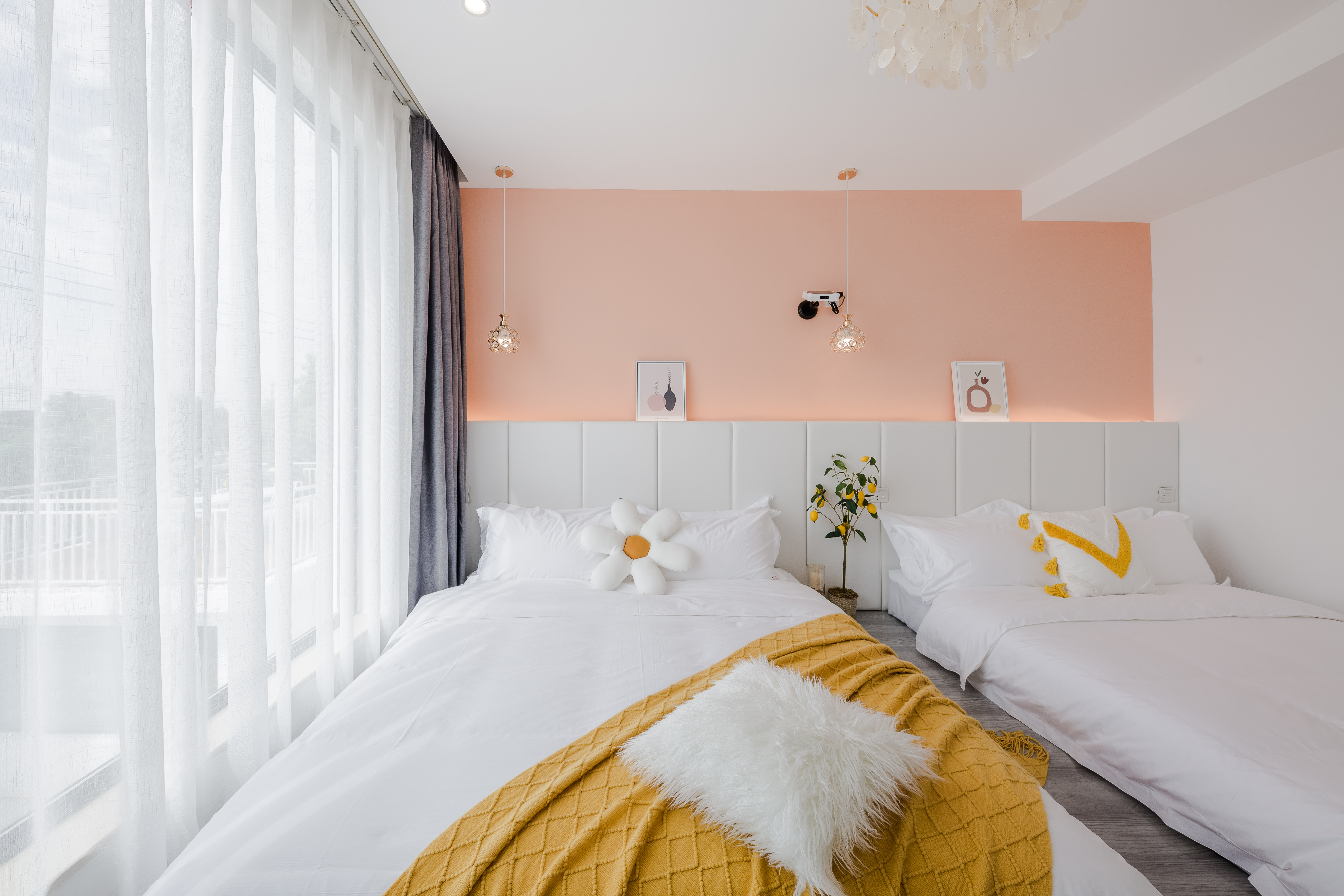 【一见倾心】榻榻米- ins风双床房·高清投影+智能马桶