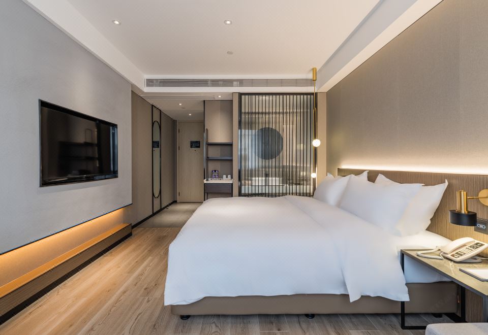 Geometric Double Bed Room