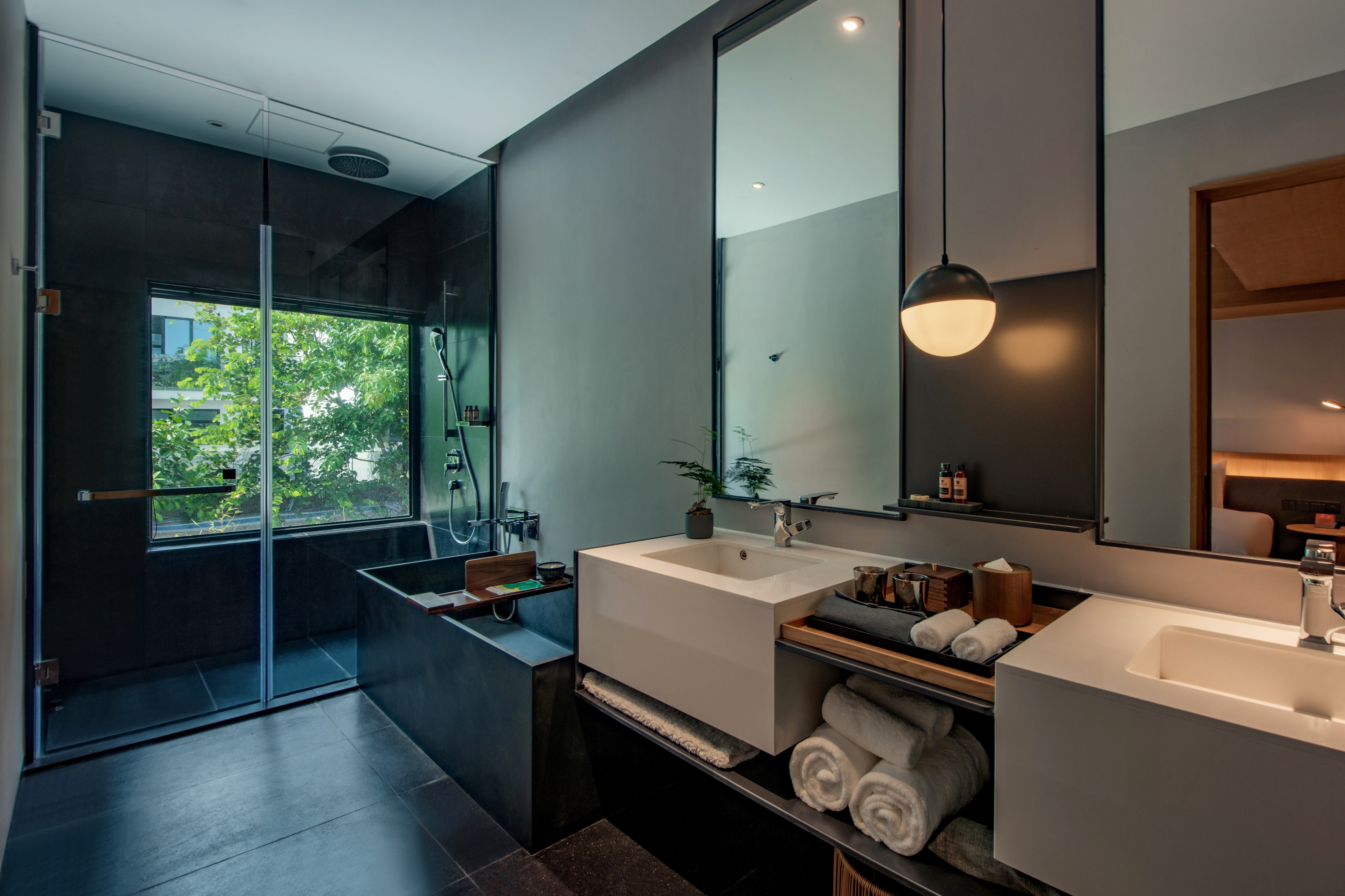 园景双床房（金可儿床垫+汉斯格雅衞浴+APPELLES洗护）