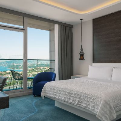 Executive 1 King Guest room with Bosphorus view and Balcony - Club lounge access