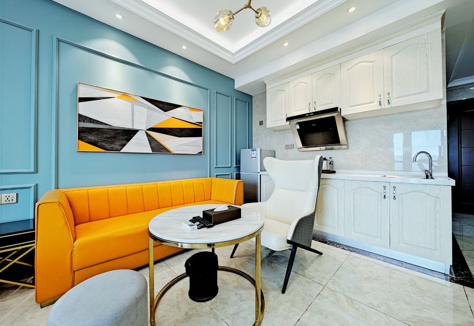 轻奢简约大床房-洗衣机+冰箱+高速吹风机