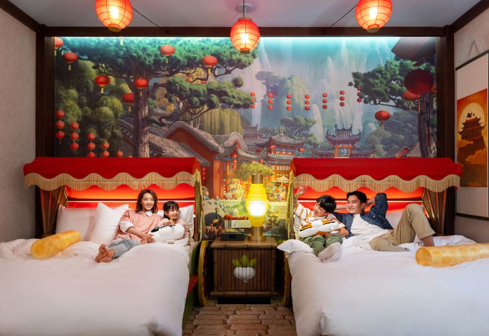 功夫熊猫主题双大床房