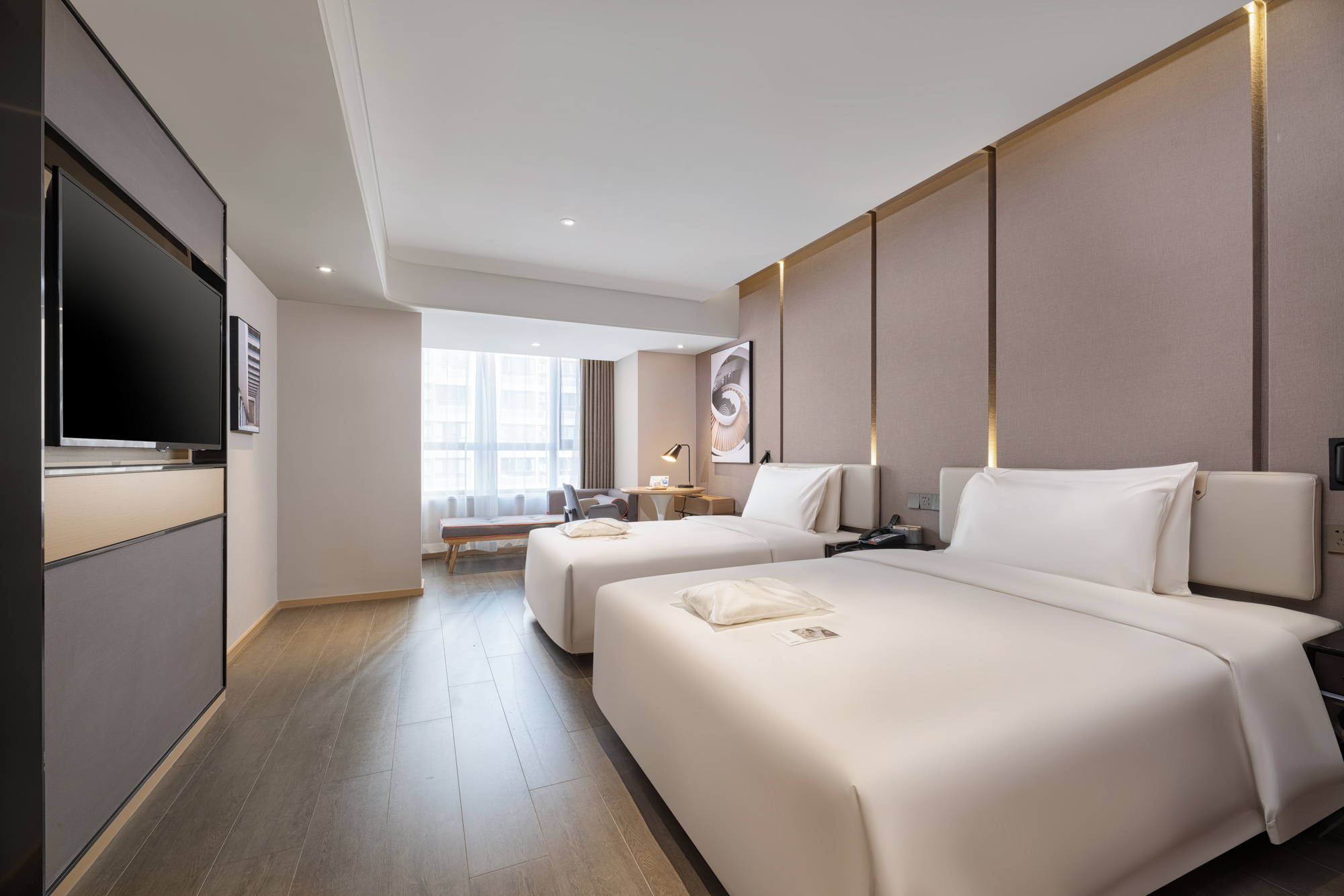 Atour Hotel Xi‘an Gaoxin Technology Road几木双床房【丝涟床垫+手机投屏】