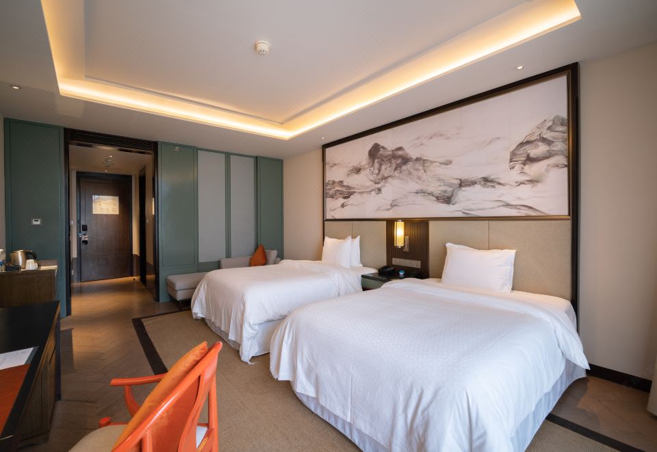 古镇景观双床房（带阳台）