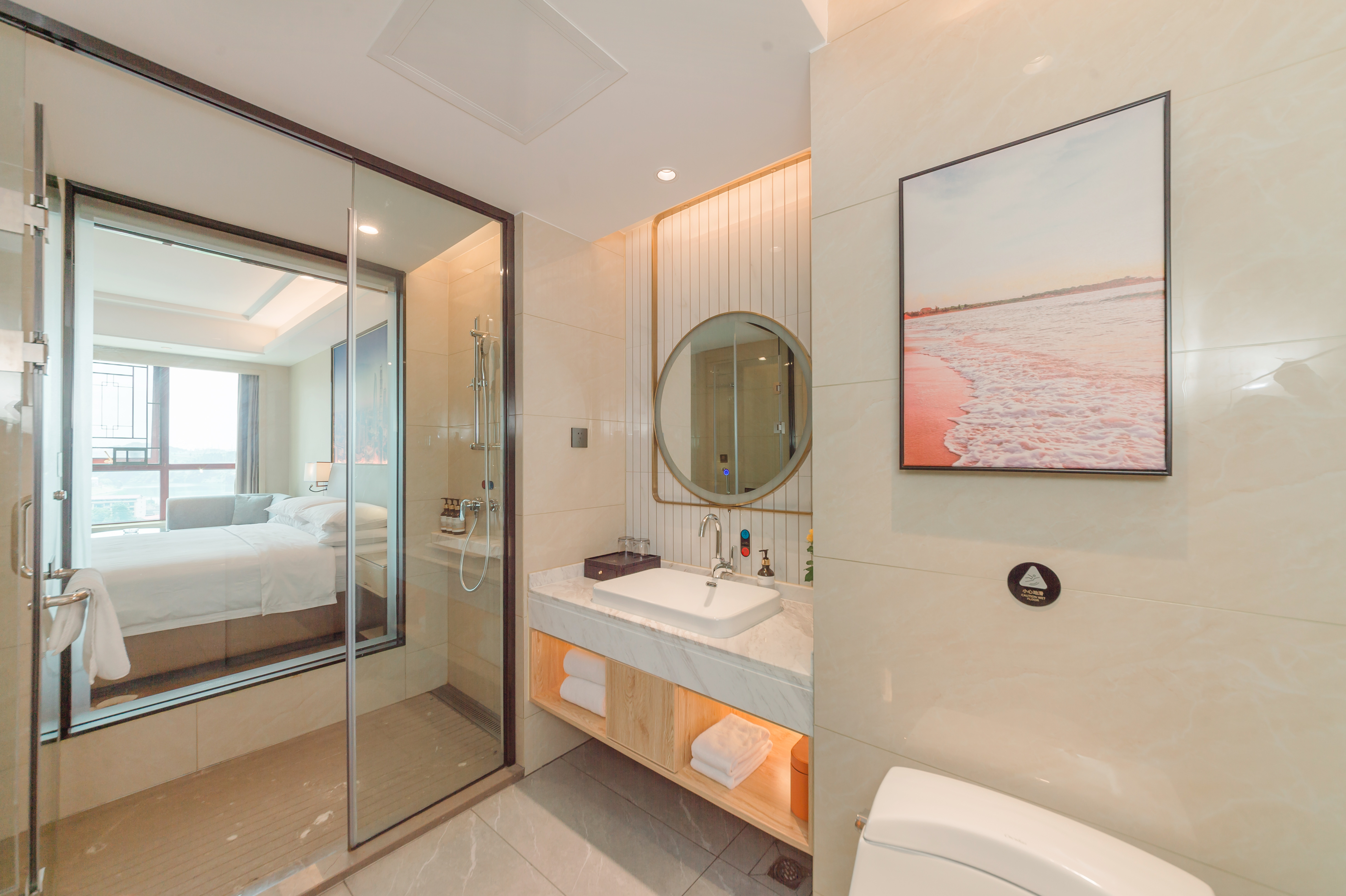 雅致|豪华大床房【智能客控&城市景观】