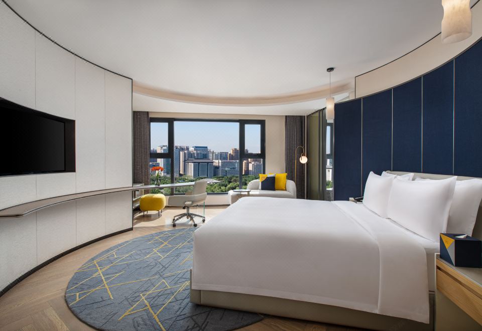 开放式套房-潮趣圆形浴缸，臻选大牌备品