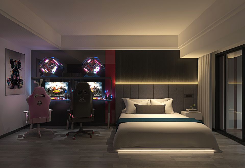 Romantic、塔景情侣大床房