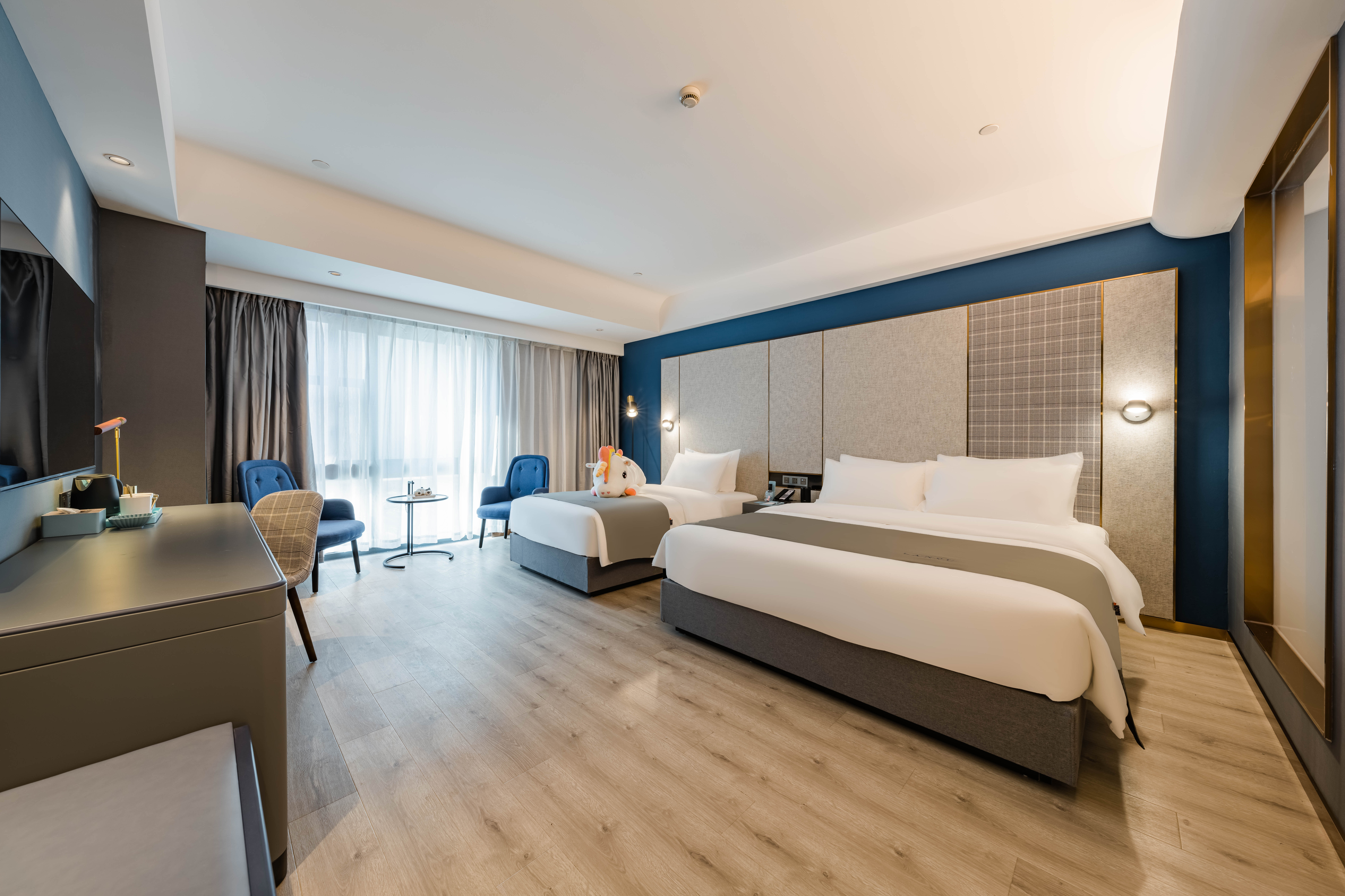 家庭亲子双床房（金可儿睡眠床垫+全屋智控+冰箱）