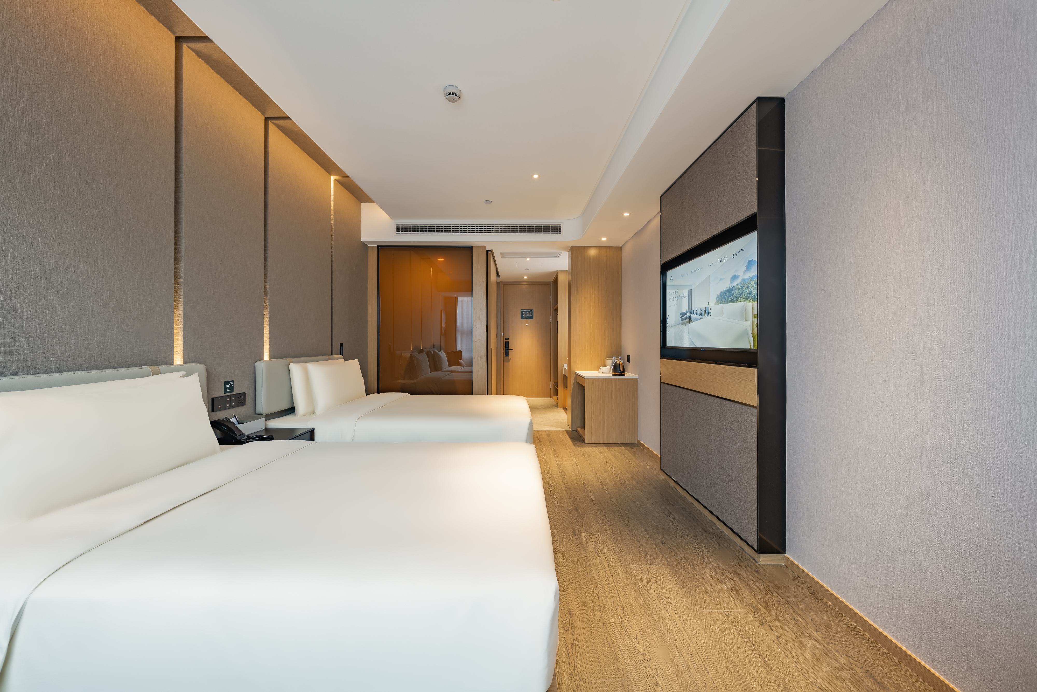 几木双床房（迷你冰箱+深睡床品+智能马桶）