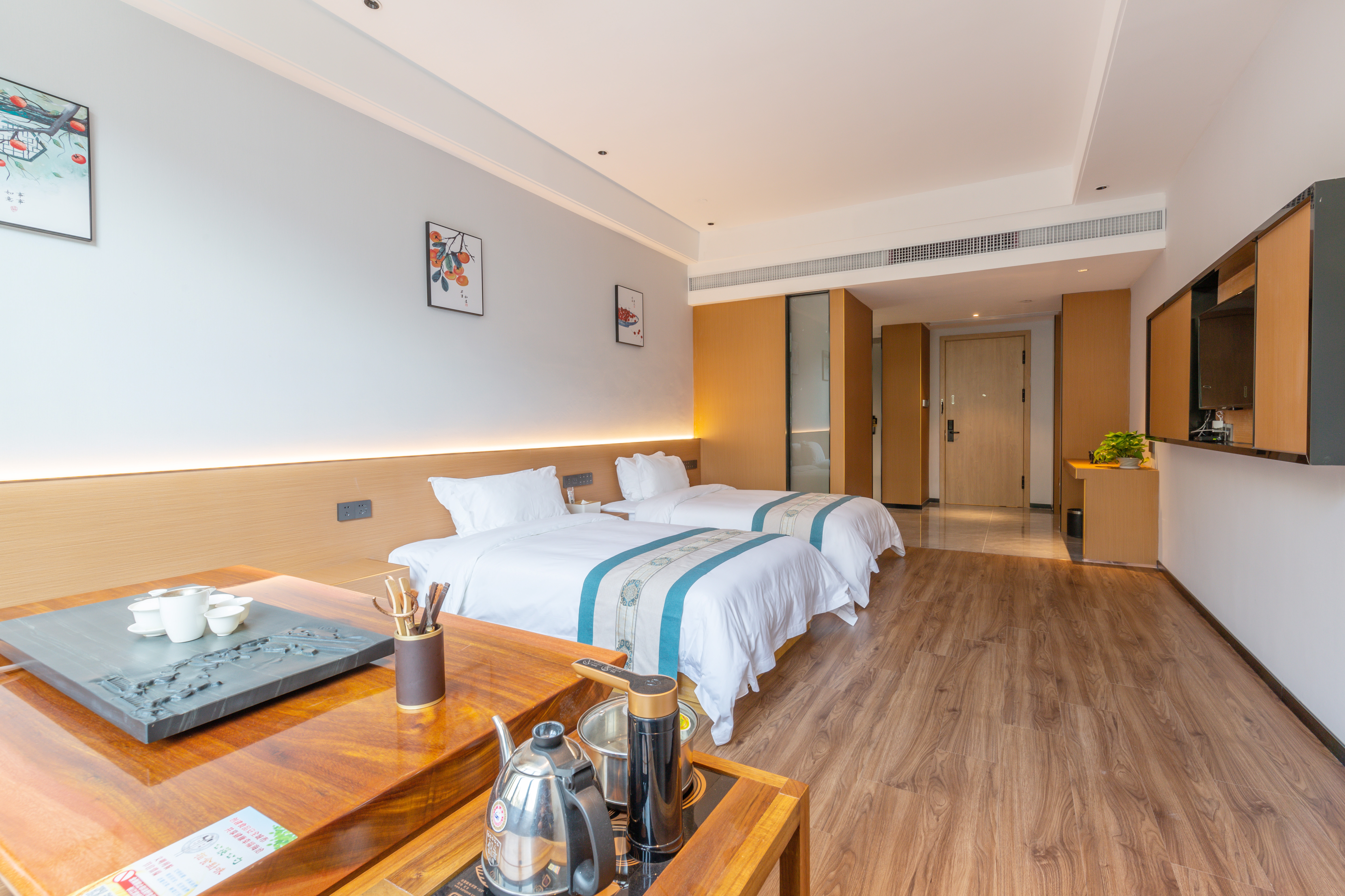 豪華雙床房「零壓床墊+智能客控」