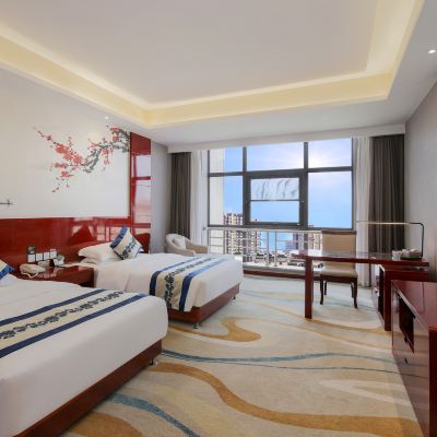 精品雙床房（B座）|大視野城景+優選床品+私人衛浴 庫車飯店（2號樓）優惠