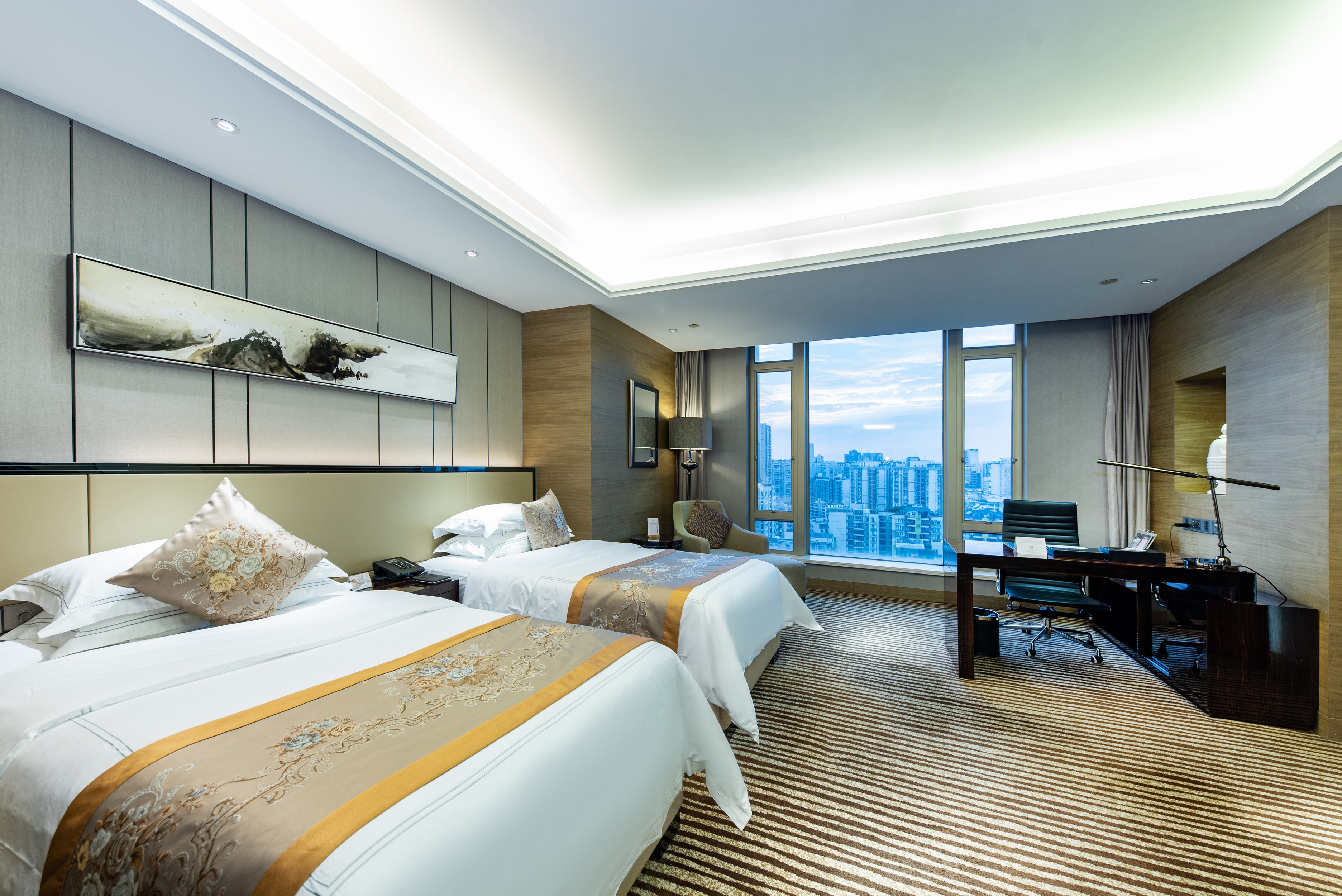 Shenzhen YANGBANGLANGYUE International HotelCity View Twin Room