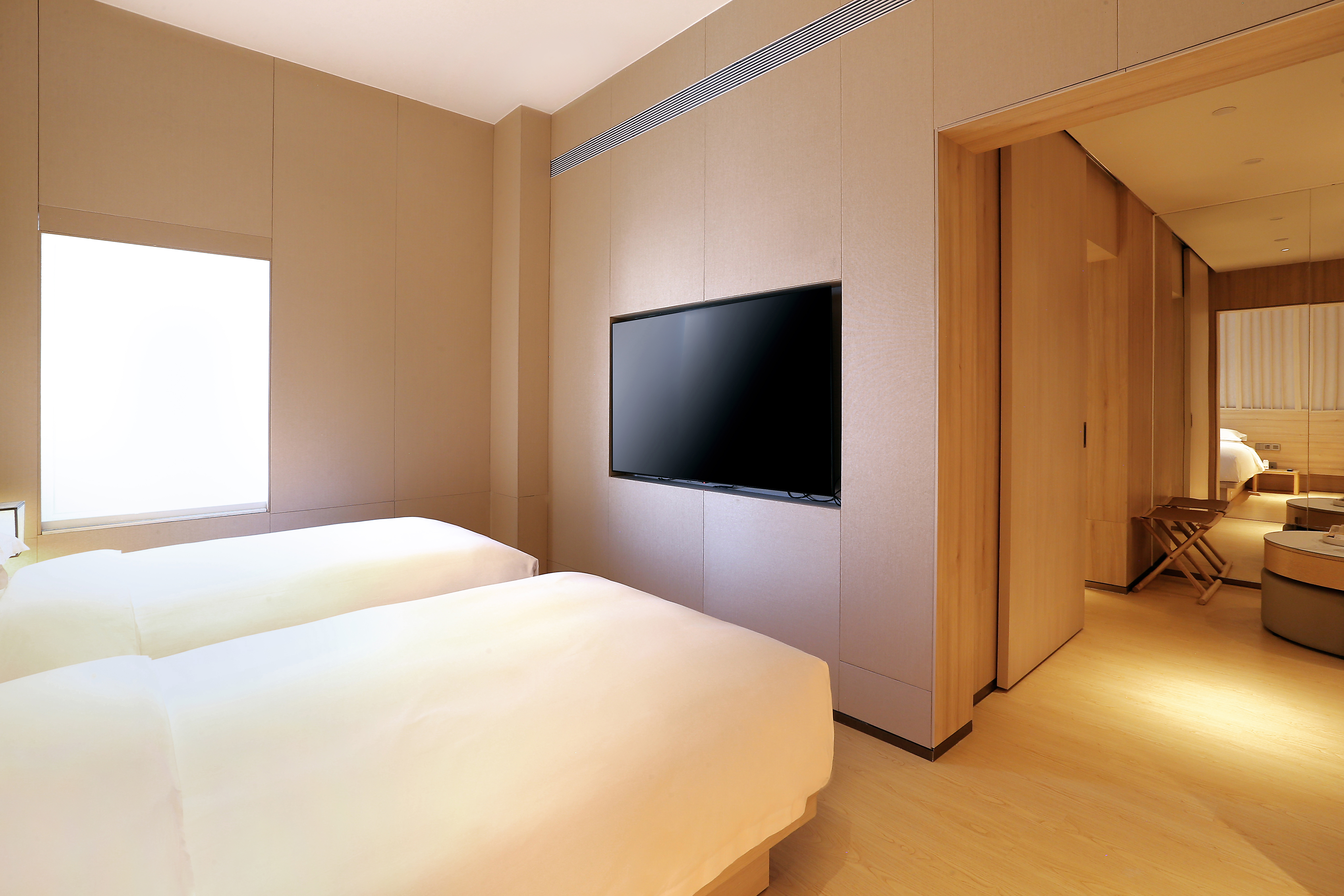 禪意家庭雙床房（靜謐禪意+可投屏+智能鏡+零壓床）