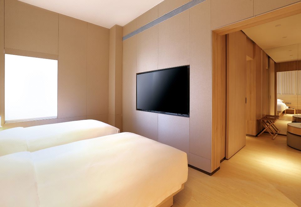 禅意家庭双床房（静谧禅意+可投屏+智能镜+零压床）