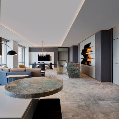 總統套房【盡賞雲端繁華海景】 海口索菲特大酒店優惠