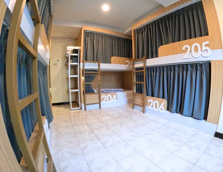 Bed In Female Dormitory With 6 Beds