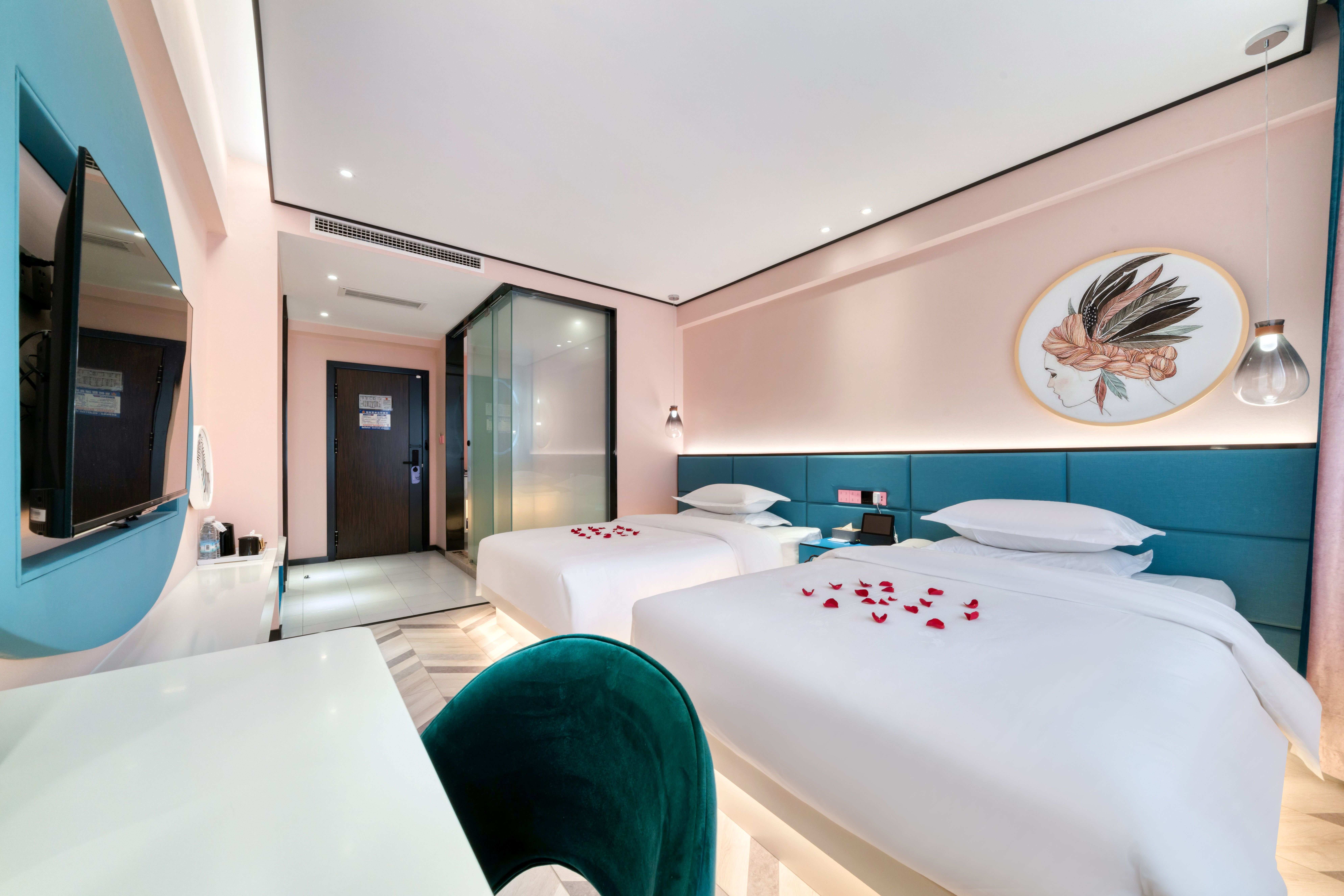 四季柔光雙床房（空調|智能客控）