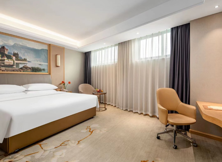 豪华大床房（抗菌防蟎亲肤布草+深睡荞麦枕）