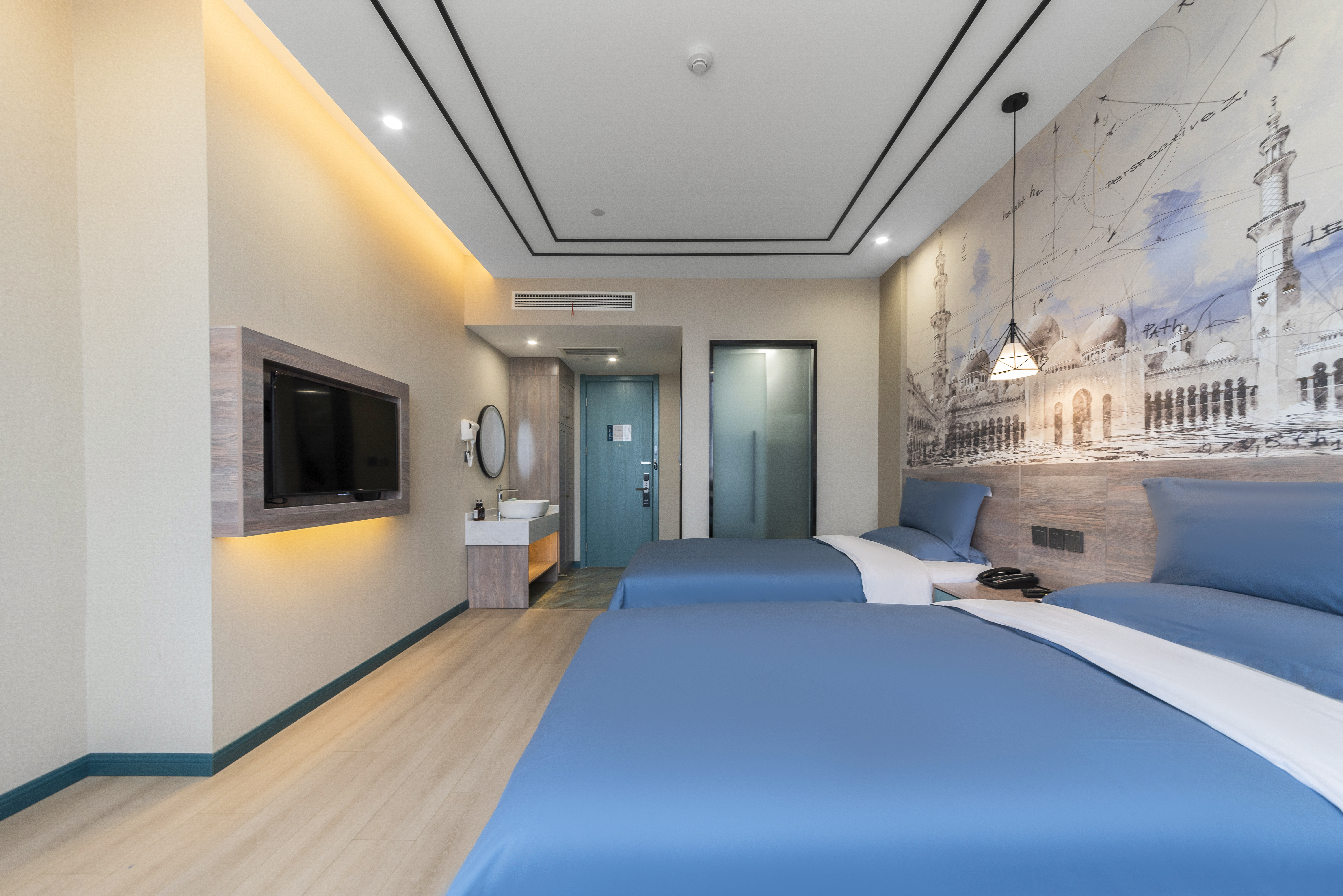 花园尊享双床房