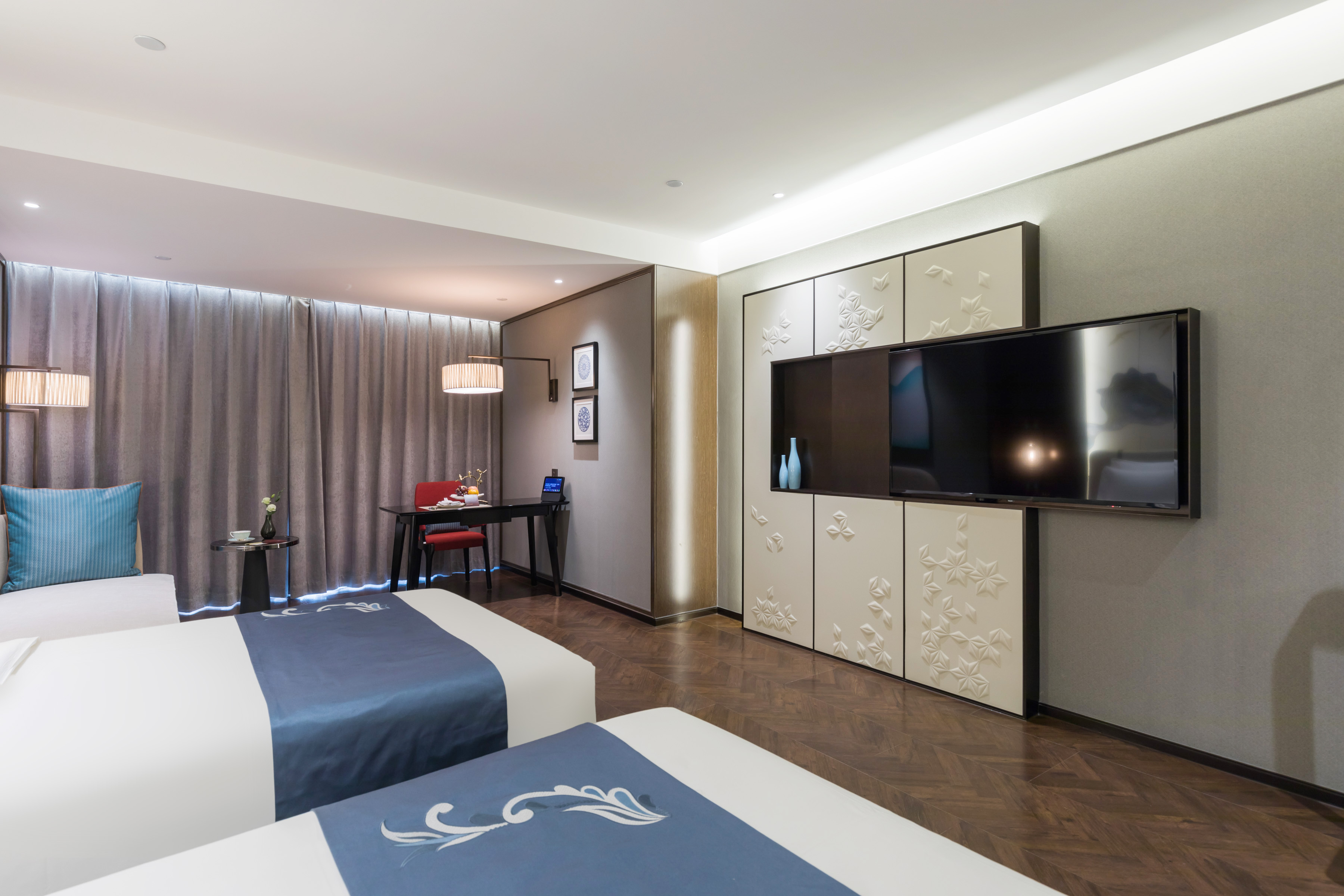 萃韵尊享双床房（全屋智能小度+乾湿分离+冰箱+电视投屏+柔软浴袍）