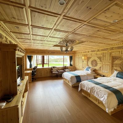 藏式豪華觀景地熱雙床房（加濕器） 康吧宗莊園優惠