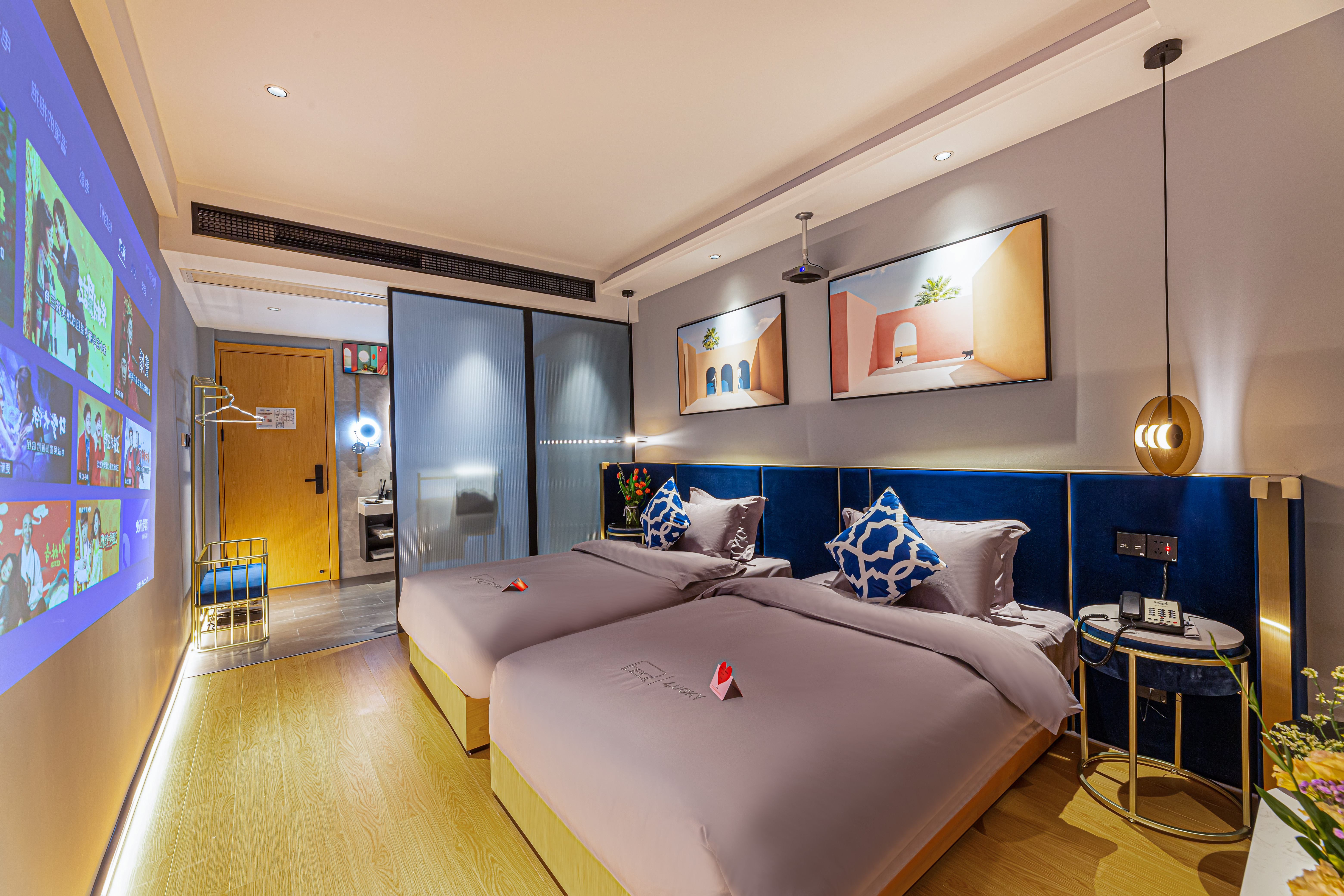 LBED双床房（极米影视畅享+智能马桶+释压乳胶床垫）