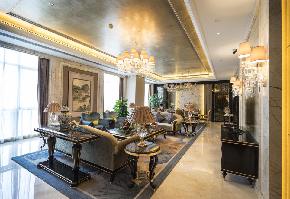 總統套房（繁華街景+加濕凈化一體機+斯林百蘭床墊）