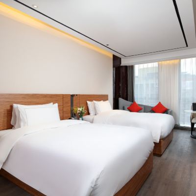 高級雙床房（私享Coffee機+冰箱+逸扉專屬浴袍） 成都玉林路省體育館逸扉飯店優惠