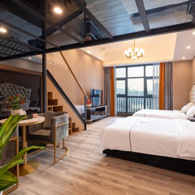 精選｜LOFT三床套房 摩爾斯國際公寓（珠海中安廣場店）優惠