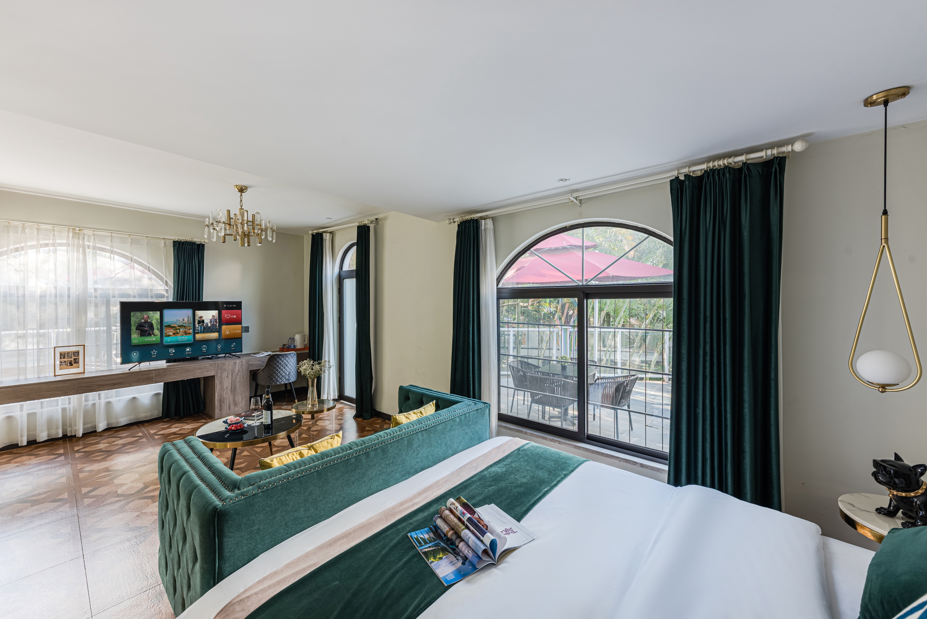 思海.露臺設計大床房