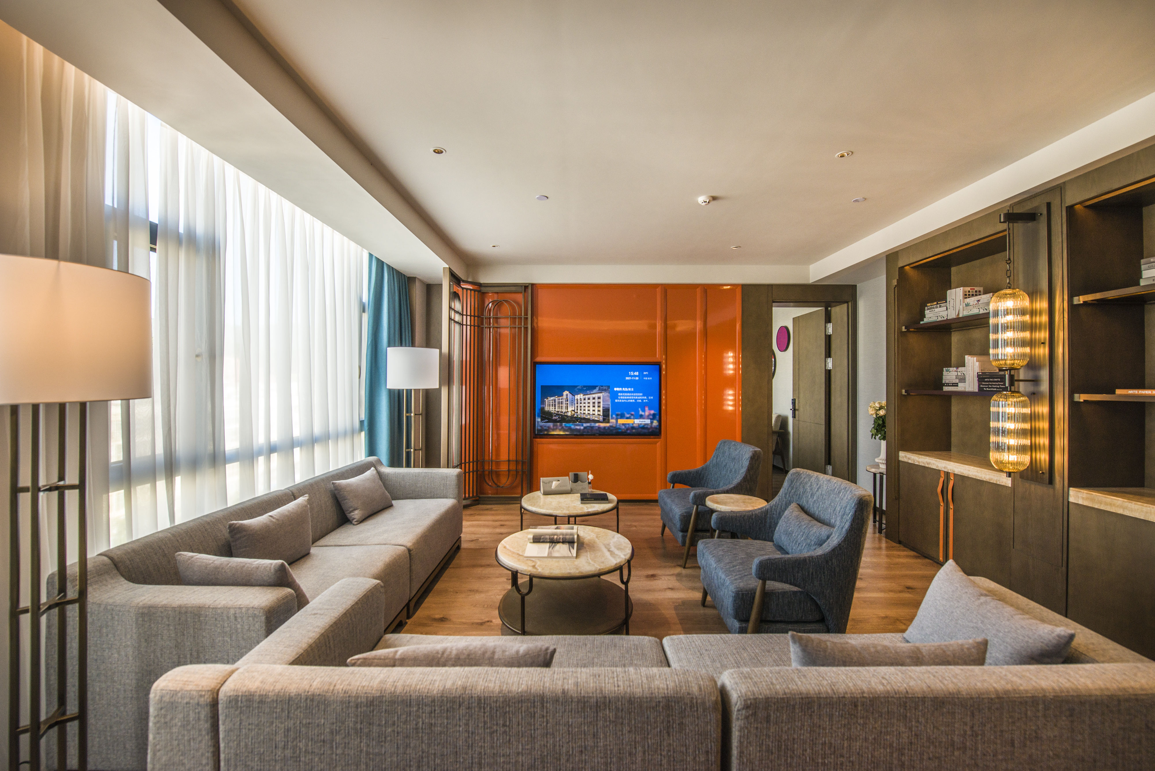 一室一厅行政套房（可移动小床+超大会客厅）（1号楼）