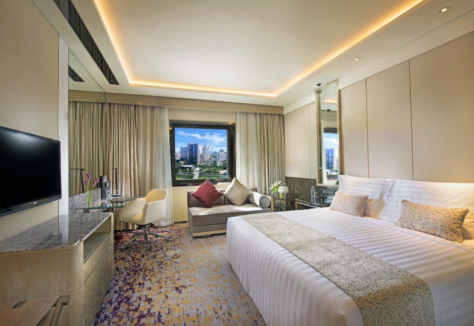 【怡享都市】豪華河景大床房