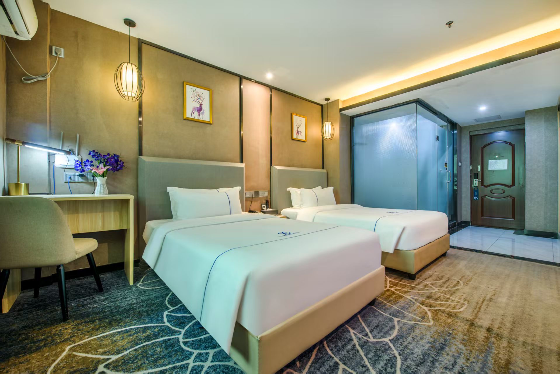 溫馨舒適雙床房『靜謐睡眠+遮光窗簾』