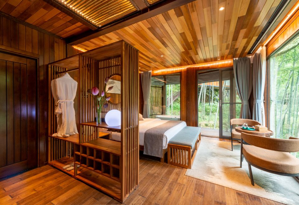 獨棟竹海別墅·山景露台浴缸大床房