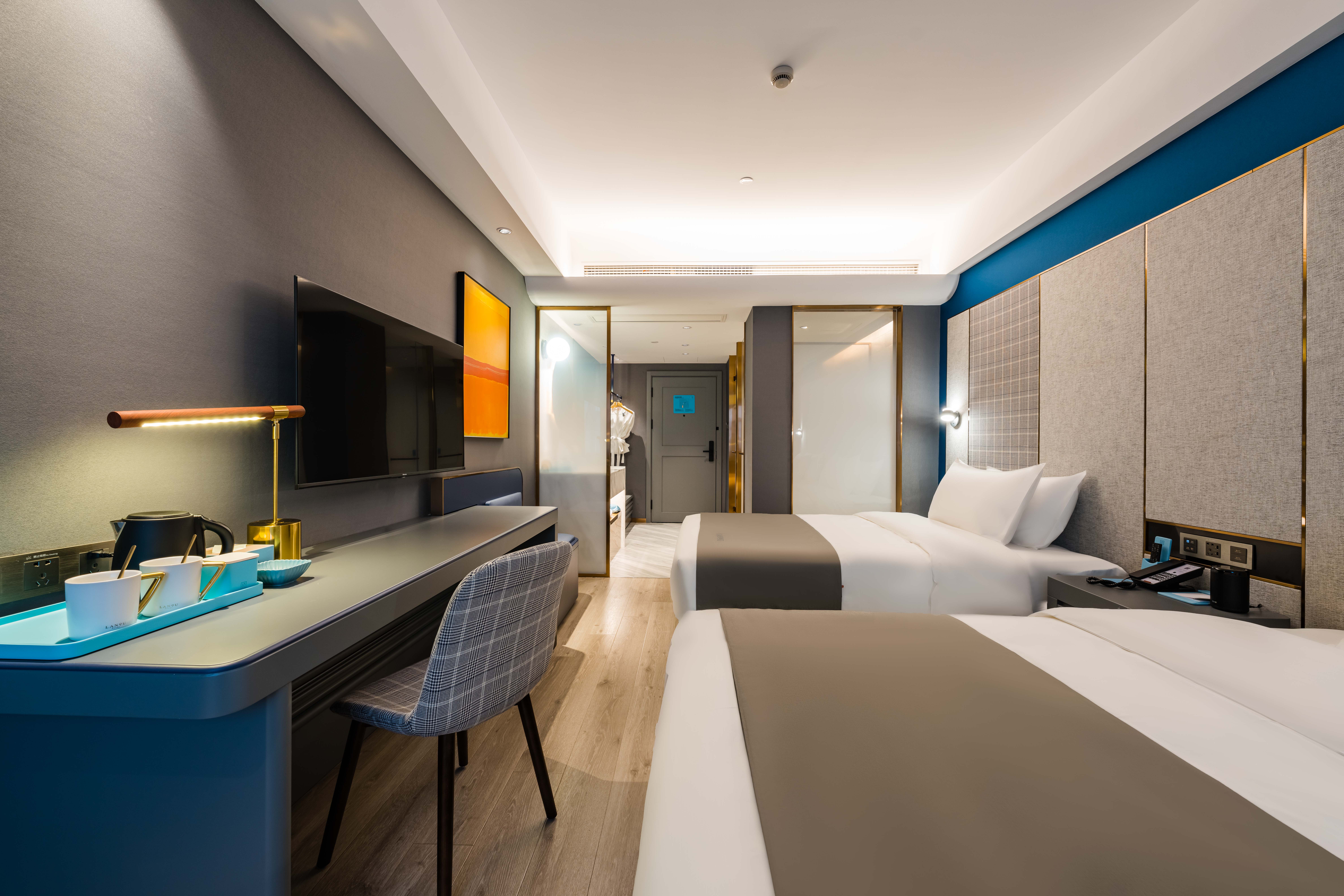 尊贵双床房（金可儿睡眠床垫+全屋智能+小冰箱）