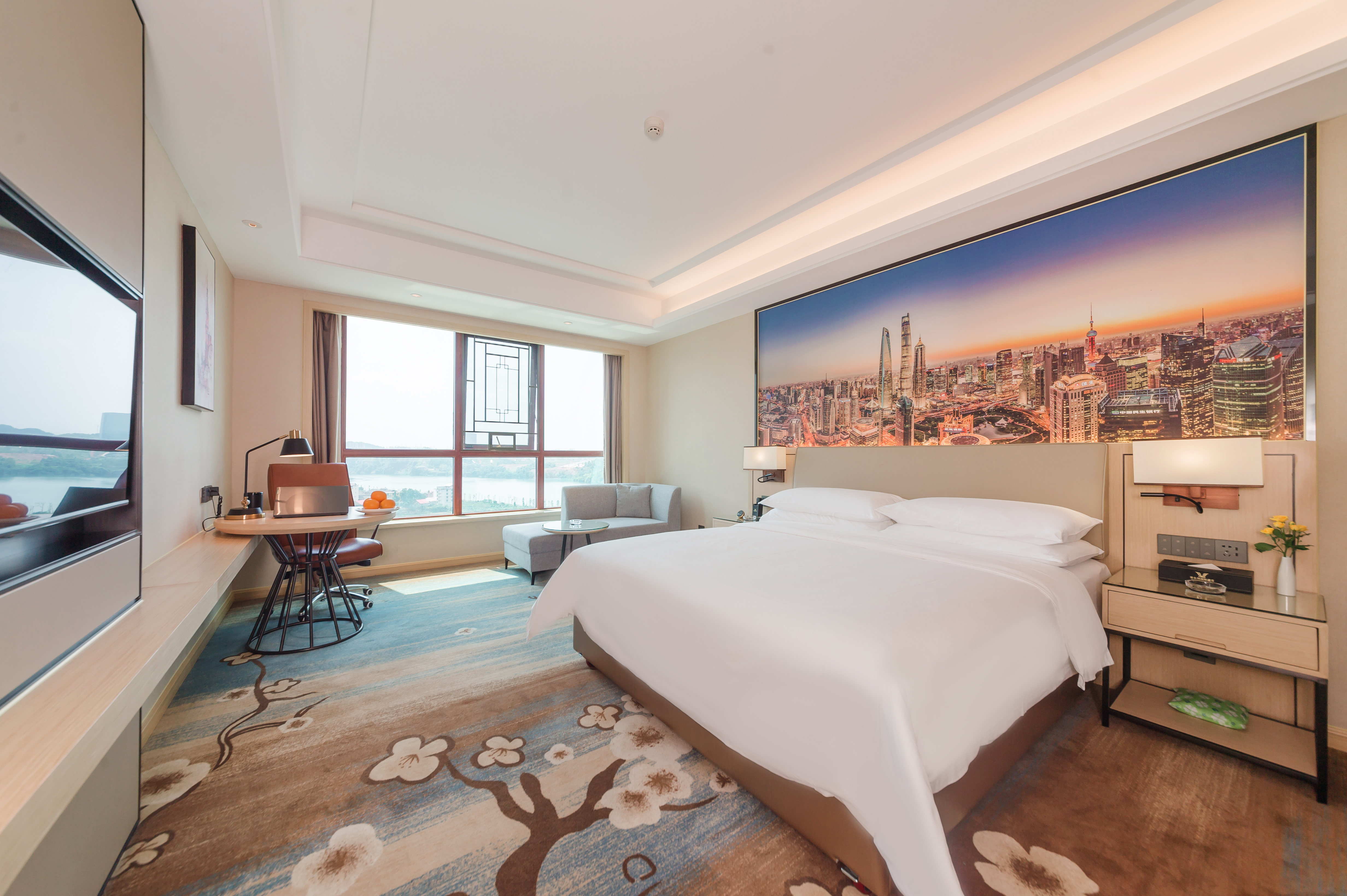 雅致|豪华大床房【智能客控&城市景观】