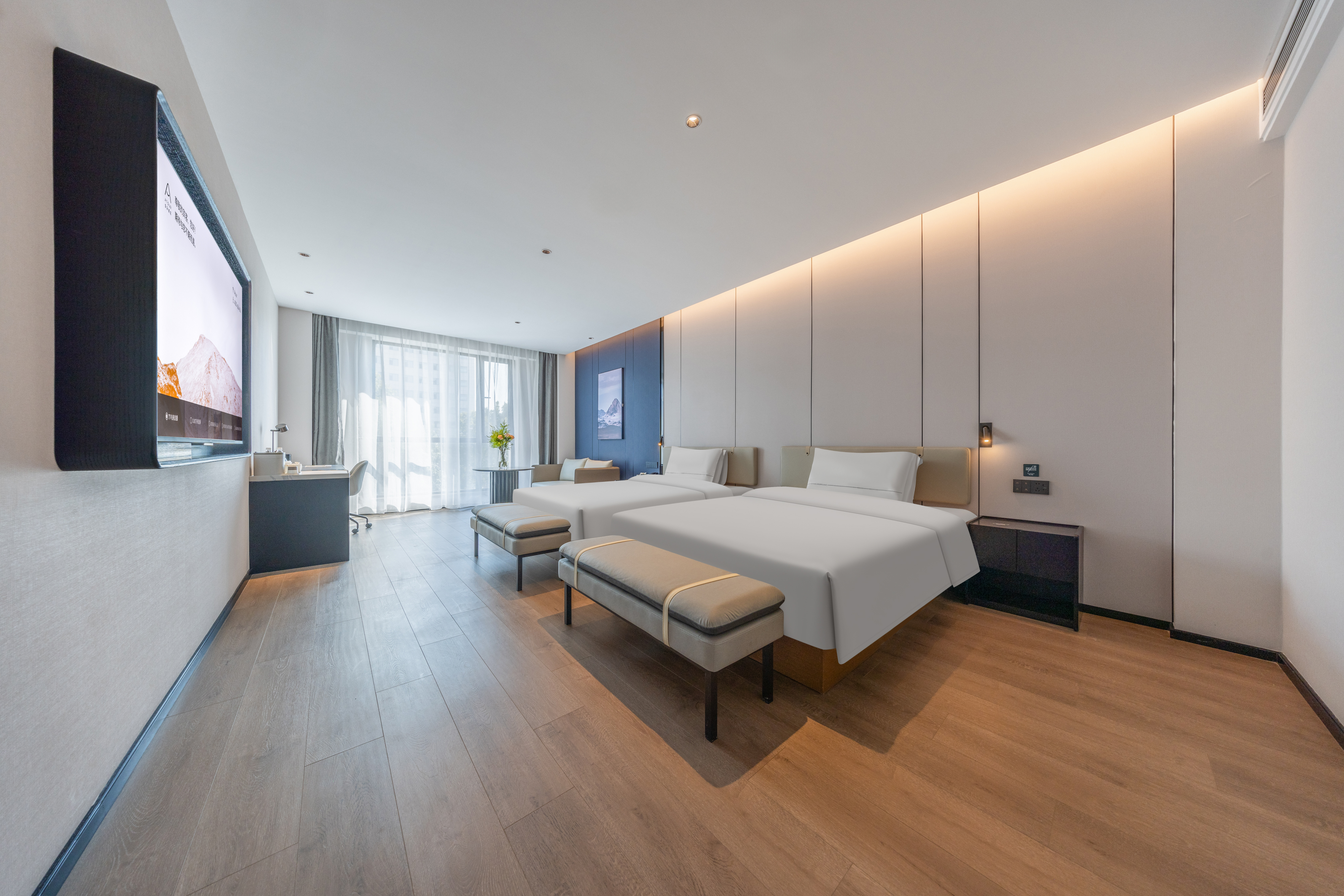 尊享双床房（电视投屏+语音客控+家庭双床）