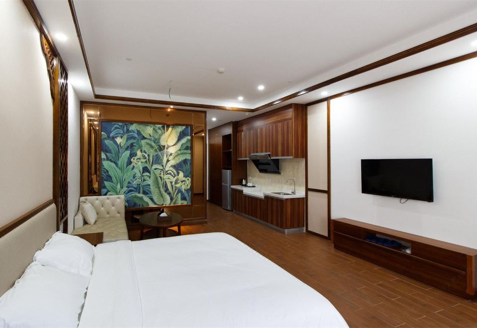 棋牌湖景大床房-洗衣机+冰箱+电动麻将桌