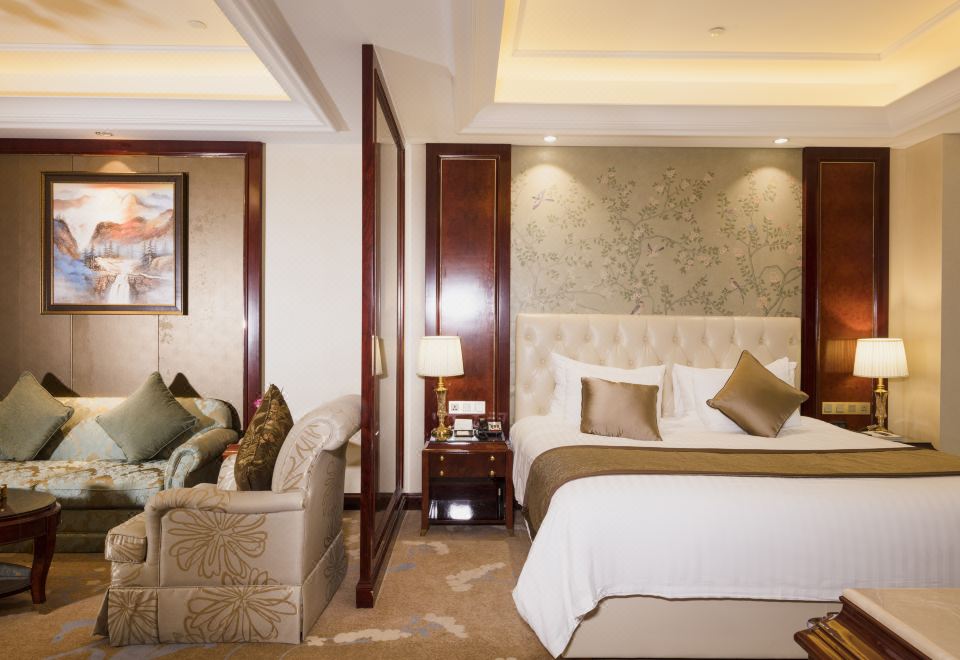 行政大床房（超大圆浴缸+全景落地窗+金可儿床垫）