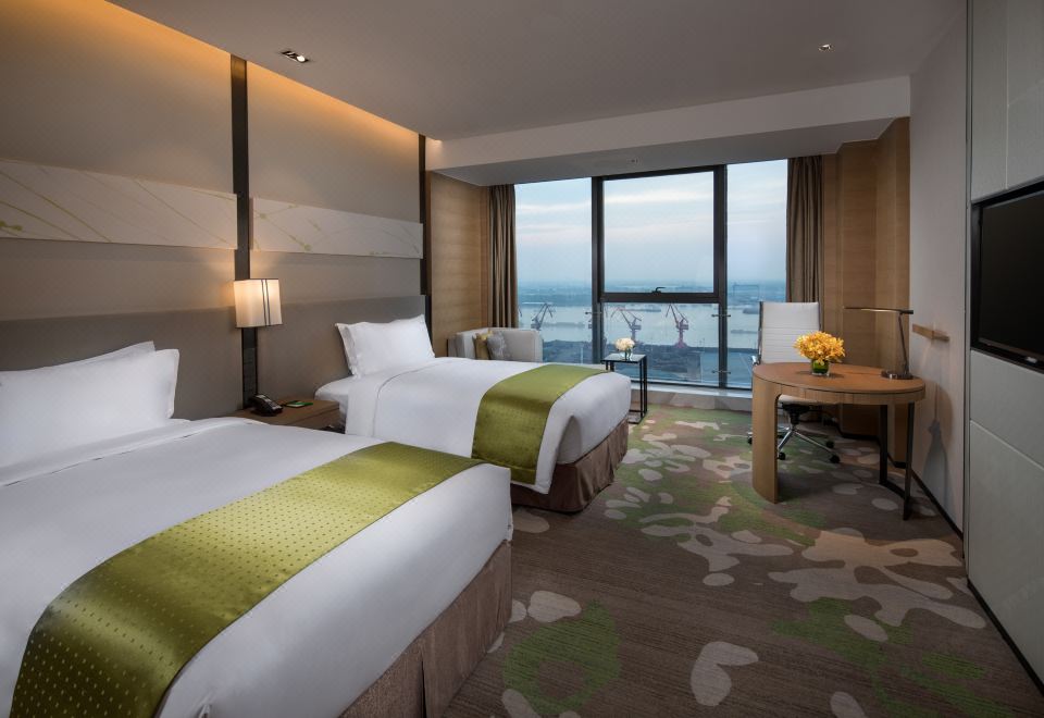 高级港口景观双床房